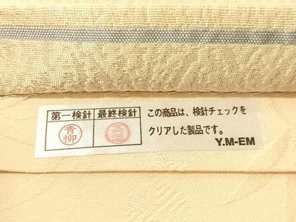 平和屋着物●六通柄袋帯　舞桜　金銀糸　正絹　逸品　未使用　CABG1662vp