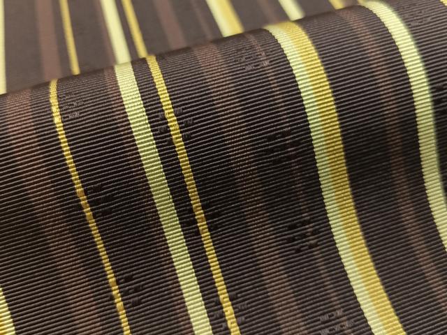 平和屋着物●本場筑前博多織　八寸名古屋帯　花織　いちご錦　正絹　逸品　CABG1669vp