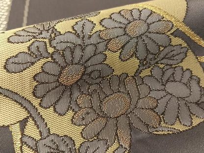 平和屋着物●西洞院辻が花　大脇一心　六通柄袋帯　藤松花蝶文　金銀糸　正絹　逸品　未使用　CABG1692vp