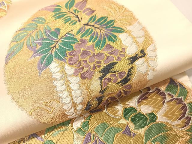 平和屋着物●本加賀友禅作家　直江良三　六通柄袋帯　唐織　加賀の美　金銀糸　正絹　逸品　未使用　CABG1699vp