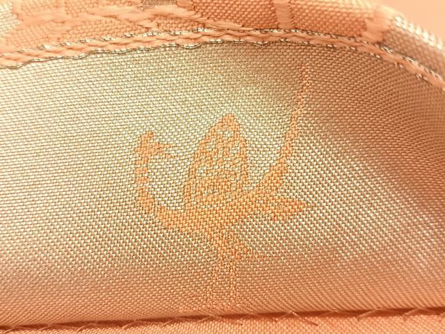 平和屋着物●西陣　白綾苑大庭　六通柄袋帯　藤花菊文　銀彩　正絹　逸品　CABG1706vp
