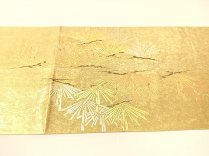 平和屋着物●金彩友禅　卓越技能者・名工・和田光正　太鼓柄袋帯　浜松文　正絹　逸品　CABG1710vp