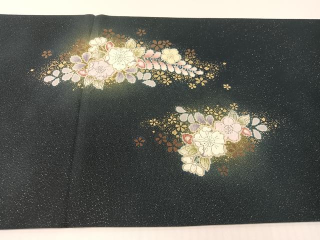 平和屋着物●越後十日町の一流染匠　桐屋・翠山工房　太鼓柄袋帯　辻が花　絞り　銀通し地　正絹　逸品　未使用　CABG1711vp