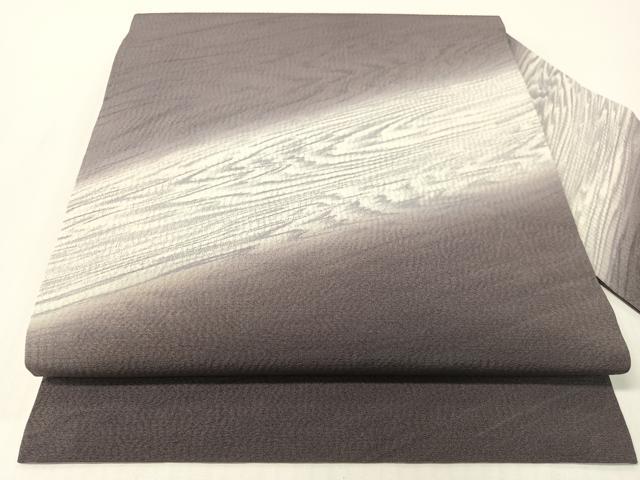 平和屋着物●九寸名古屋帯　杢目文様　正絹　逸品　CABG1718vp