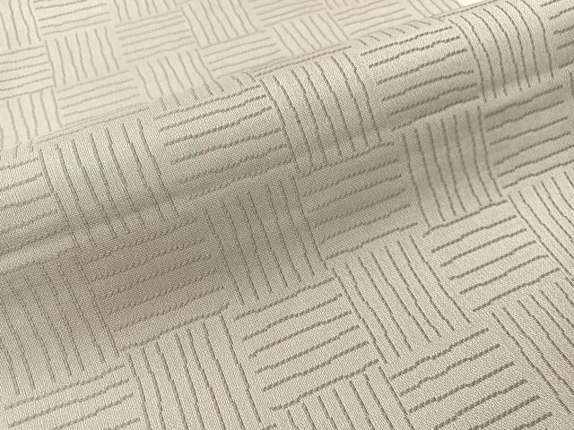 平和屋着物●両面　六通柄袋帯　よろけ縞　金糸　正絹　逸品　CABG1730vp