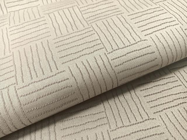 平和屋着物●両面　六通柄袋帯　よろけ縞　金糸　正絹　逸品　CABG1730vp