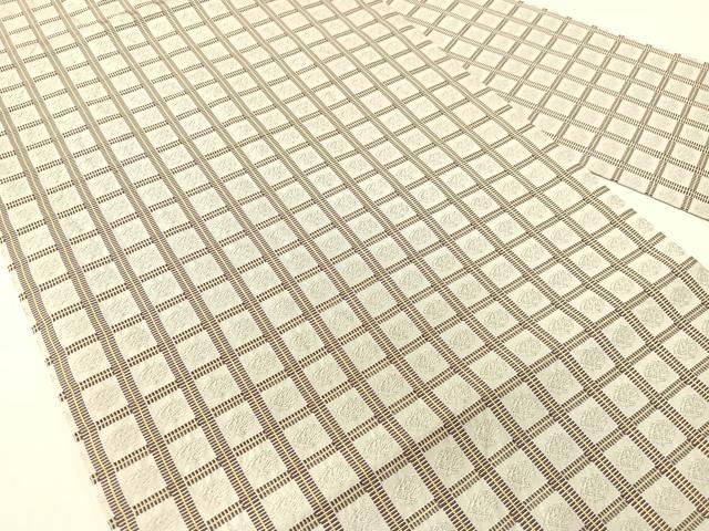 平和屋着物●名物裂一筋　西陣・あらいそ謹製　全通柄　九寸名古屋帯　吉野間道　正絹　逸品　CABG1738vp