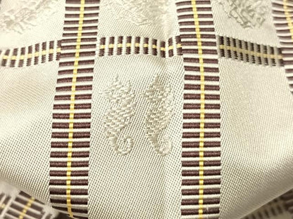 平和屋着物●名物裂一筋　西陣・あらいそ謹製　全通柄　九寸名古屋帯　吉野間道　正絹　逸品　CABG1738vp