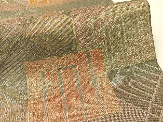 平和屋着物●創業280年　誉田屋源兵衛　両面　六通柄袋帯　兆寿尽くし　金銀糸　正絹　逸品　CABG1742vp