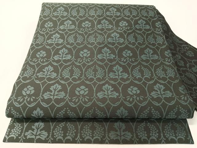 平和屋着物●全通柄　九寸名古屋帯　草花文　さが美扱い　正絹　逸品　CABG1751vp