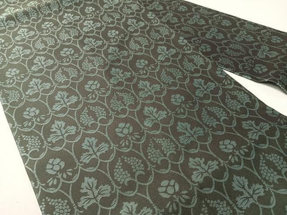 平和屋着物●全通柄　九寸名古屋帯　草花文　さが美扱い　正絹　逸品　CABG1751vp
