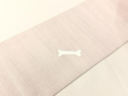 平和屋着物●九寸名古屋帯　紬地　犬　肉球　正絹　逸品　CABG1757vp