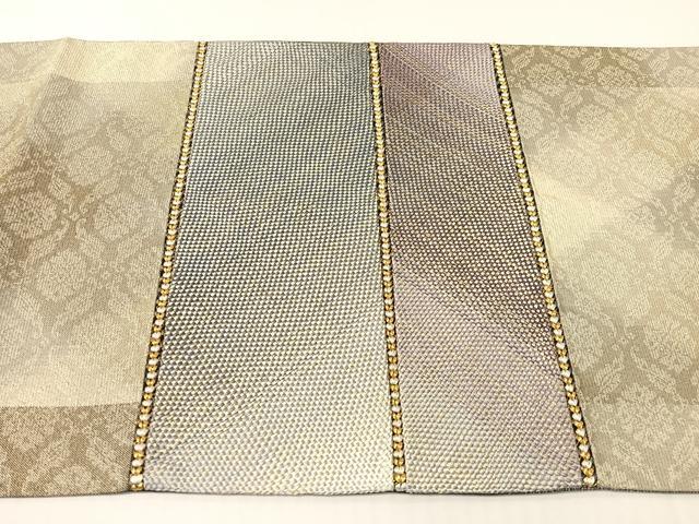 平和屋着物●両面　太鼓柄袋帯　組織　金糸　正絹　逸品　CABG1771vp 平和屋着物○両面 太鼓柄袋帯 組織 金糸 正絹 逸品 CABG1771vp