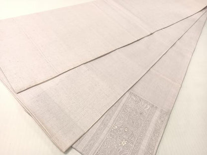 平和屋着物●中国三大刺繍　スワトウ相良刺繍　総刺繍　袋帯　紬地　双鳥更紗横段文　正絹　逸品　CABG1772vp