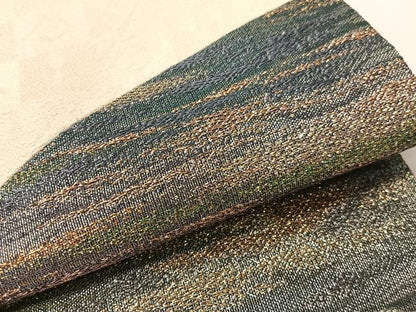 平和屋着物●創業280年　誉田屋源兵衛　九寸名古屋帯　切嵌　霞文　金銀糸　正絹　逸品　CABG1778vp