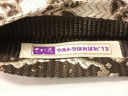 平和屋着物●本場筑前博多織　両面　半幅帯　草花間道　金糸　さが美扱い　博多金ラベル　証紙付き　正絹　逸品　CABG1788vp