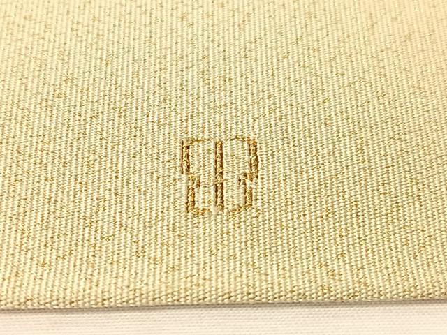 平和屋着物●西陣　川島織物　爪掻き本綴れ　八寸名古屋帯　双鳥更紗唐草文　金糸　正絹　逸品　CABG1800vp