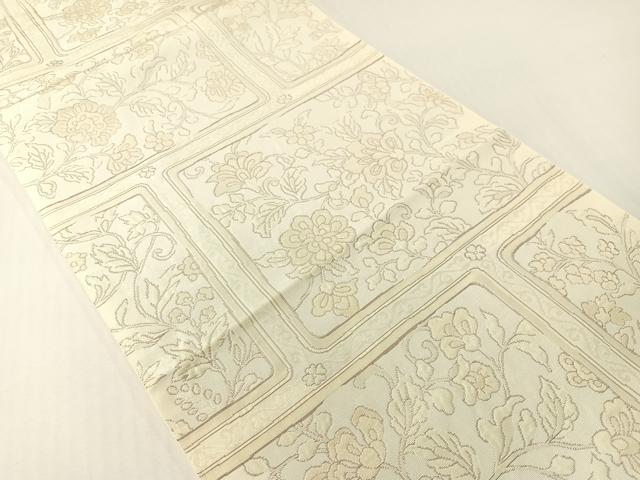 平和屋着物●六通柄　本袋帯　更紗唐草天井文　正絹　逸品　CABG1805vp
