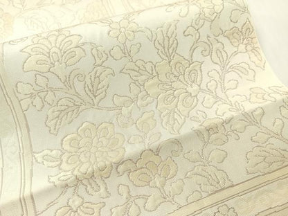 平和屋着物●六通柄　本袋帯　更紗唐草天井文　正絹　逸品　CABG1805vp