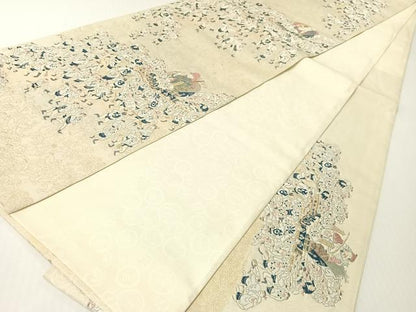 平和屋着物●六通柄袋帯　山久　20周年記念　七福神　金糸　正絹　逸品　CABG1811vp