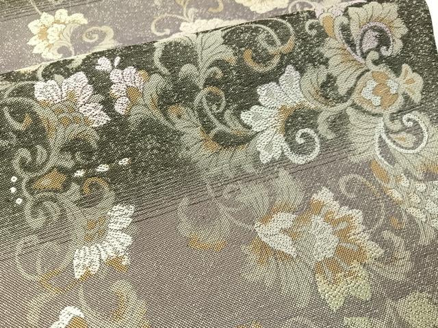 平和屋着物●六通柄袋帯　更紗唐草文　正絹　逸品　CABG1816vp