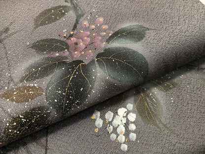 平和屋着物●太鼓柄袋帯　手描き　南天文　金彩　正絹　逸品　CABG1819vp