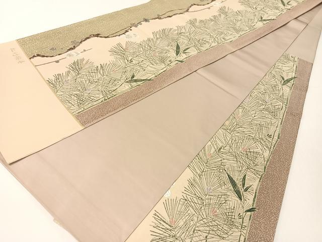 平和屋着物●六通柄袋帯　唐織　松竹梅寿　正絹　逸品　CABG1820vp 平和屋着物○六通柄袋帯 唐織 松竹梅寿 正絹 逸品 CABG1820vp