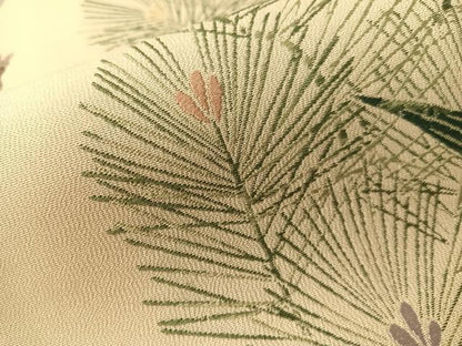 平和屋着物●六通柄袋帯　唐織　松竹梅寿　正絹　逸品　CABG1820vp