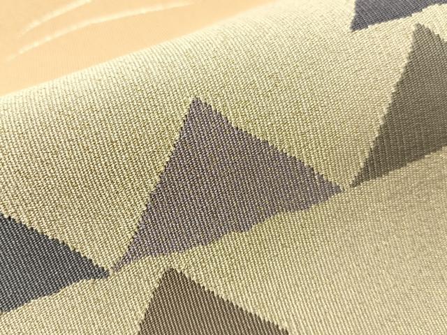 平和屋着物●爪掻き本綴れ　八寸名古屋帯　道長鱗文　金銀糸　正絹　逸品　未使用　CABG1823vp