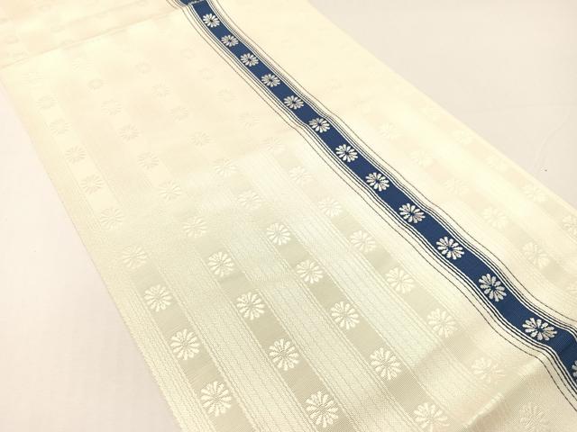 平和屋着物●本場筑前博多織　八寸名古屋帯　いちご錦　正絹　逸品　未使用　CABG1828vp