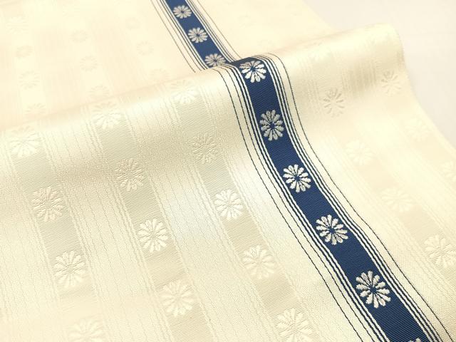 平和屋着物●本場筑前博多織　八寸名古屋帯　いちご錦　正絹　逸品　未使用　CABG1828vp