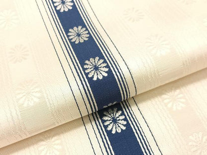 平和屋着物●本場筑前博多織　八寸名古屋帯　いちご錦　正絹　逸品　未使用　CABG1828vp