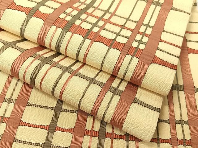 平和屋着物●全通柄　九寸名古屋帯　吉野間道　正絹　逸品　CABG1830vp