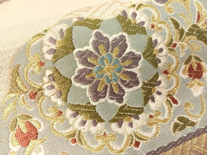 平和屋着物●六通柄袋帯　唐織　作家物　正倉院名物裂　金糸　正絹　逸品　CABG1838vp