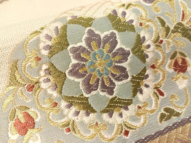 平和屋着物●六通柄袋帯　唐織　作家物　正倉院名物裂　金糸　正絹　逸品　CABG1838vp