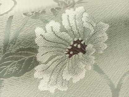 平和屋着物●九寸名古屋帯　花唐草文　正絹　逸品　CABG1842vp