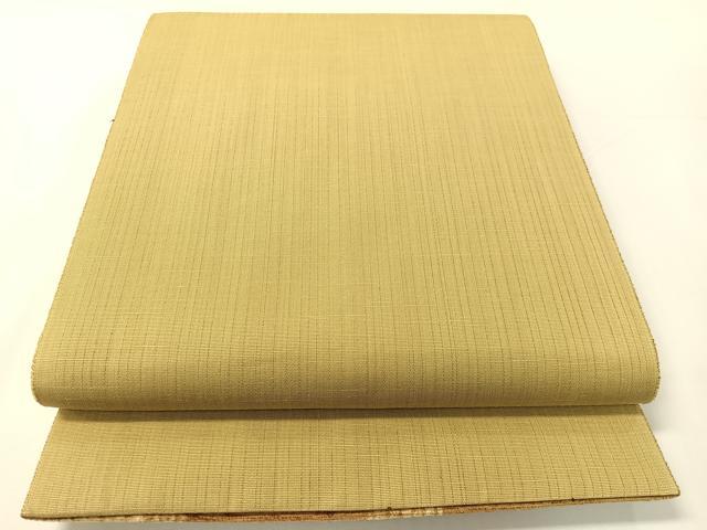 平和屋着物●両面　六通柄袋帯　紬地　モール　杢目間道　正絹　逸品　CABG1856vp