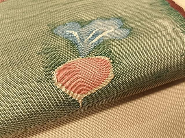 平和屋着物●太鼓柄袋帯　すくい織　成り物　正絹　逸品　CABG1885vp