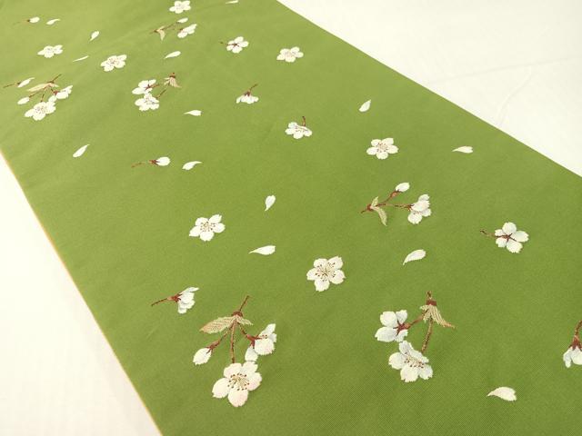 平和屋着物●全通柄袋帯　花散里　花菱　金糸　共箱付き　正絹　逸品　CABG1886vp