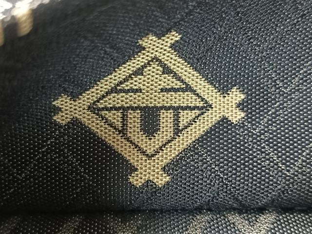 平和屋着物●両面　全通柄袋帯　市松吉祥文　三越扱い　正絹　逸品　CABG1892vp