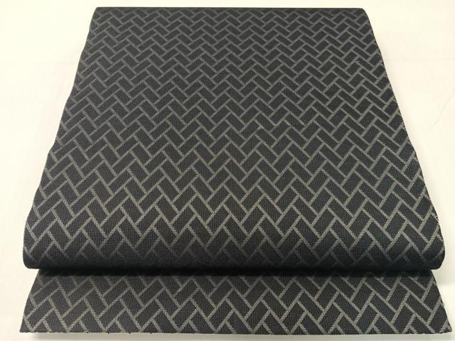 平和屋着物●両面　全通柄袋帯　市松吉祥文　三越扱い　正絹　逸品　CABG1892vp