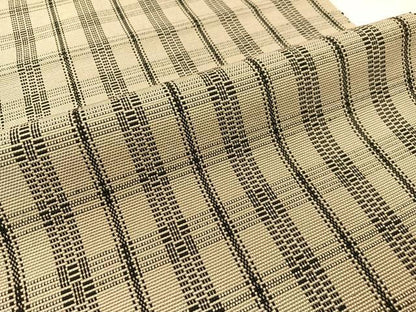 平和屋着物●八寸名古屋帯　格子柄　正絹　逸品　CABG1907vp