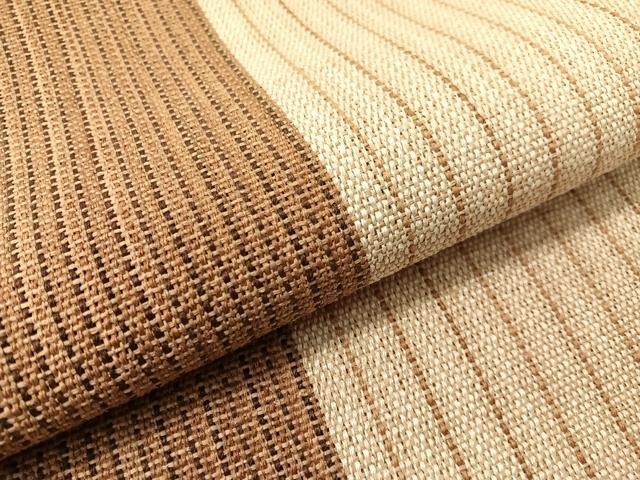 平和屋着物●八寸名古屋帯　間道　絹科布　逸品　未使用　CABG1913vp