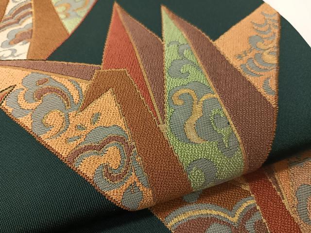 平和屋着物●六通柄　本袋帯　折り鶴　金糸　正絹　逸品　CABG1916vp
