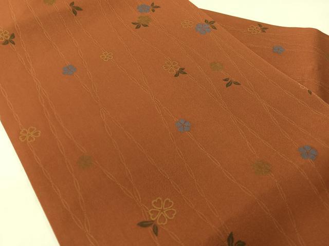 平和屋着物●全通柄　九寸名古屋帯　舞桜　正絹　逸品　CABG1917vp
