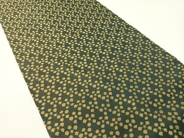 平和屋着物●龍村美術織物　九寸開き名古屋帯　利休緞子　正絹　逸品　CABG1919vp