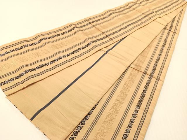 平和屋着物●本場筑前博多織　半幅帯　献上　正絹　逸品　CABG1929vp