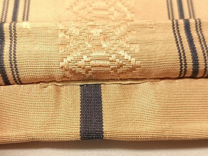 平和屋着物●本場筑前博多織　半幅帯　献上　正絹　逸品　CABG1929vp