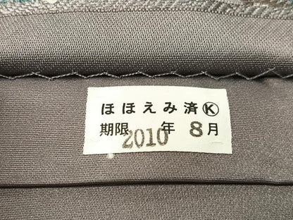平和屋着物●六通柄袋帯　唐織　芝草文　正絹　逸品　未使用　CABG1952vp