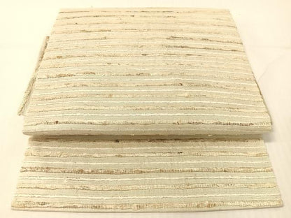 平和屋着物●インド・アッサム　野蚕糸　手織　ムガシルク　つけ帯　横段文　正絹　逸品　CABG1967vp